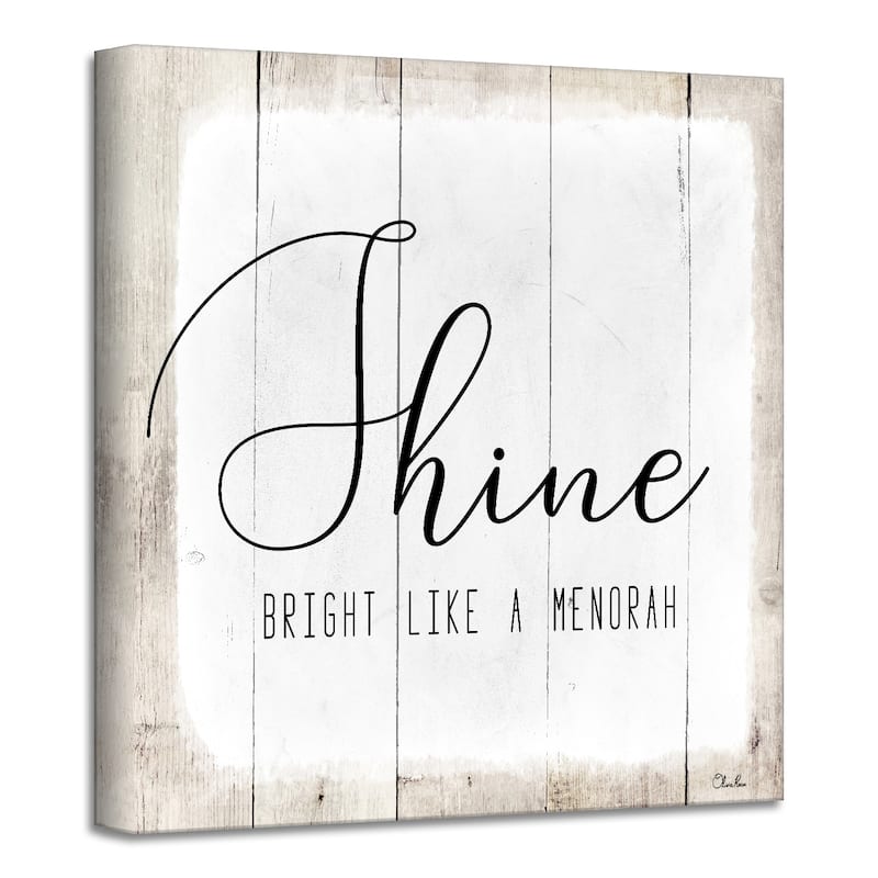 Ready2HangArt 'Shine' Hanukkah Canvas Wall Art by Olivia Rose