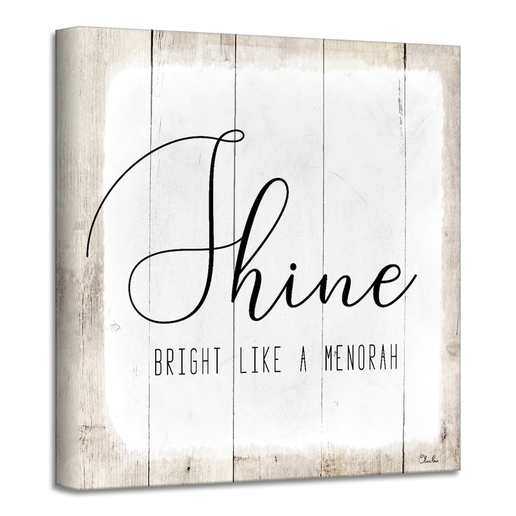 Ready2HangArt 'Shine' Hanukkah Canvas Wall Art by Olivia Rose