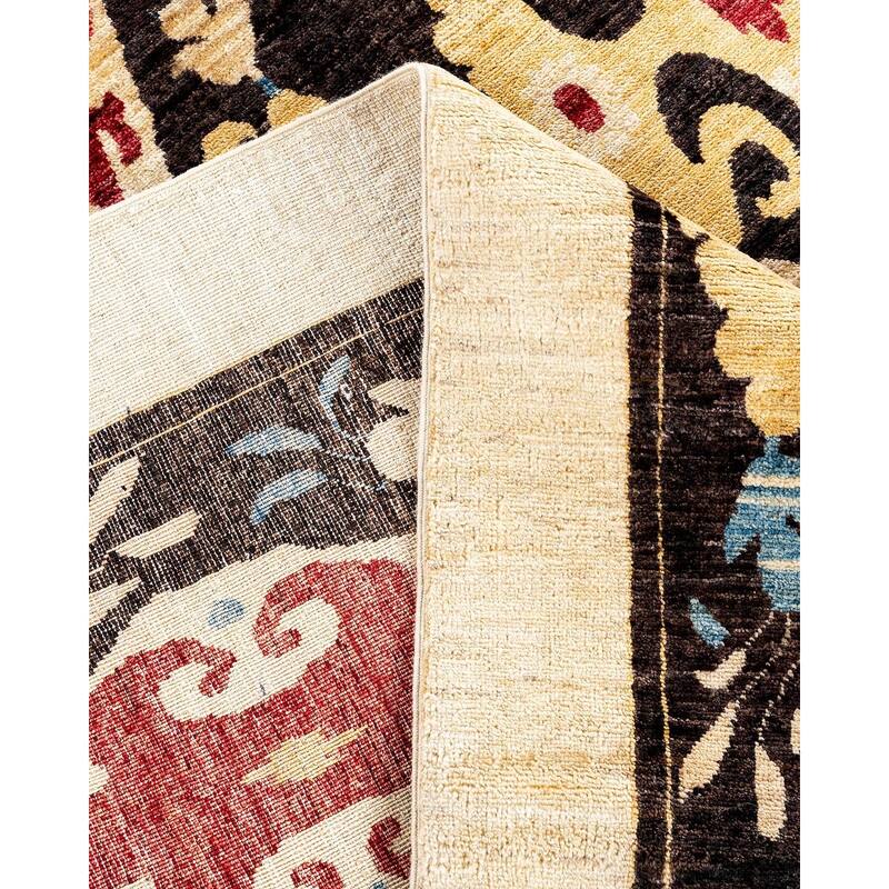 Contemporary Overdyed Wool Hand Knotted Area Rug - 6' 2" x 8' 2"