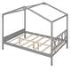 preview thumbnail 21 of 36, Full Size House Bed with Storage Space & Roof