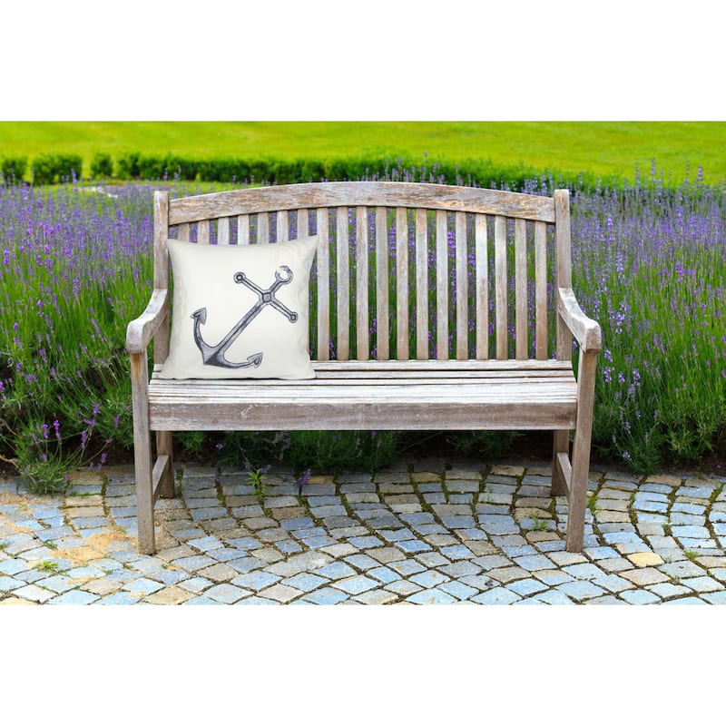 Liora Manne Visions II Marina Indoor/Outdoor Pillow White 20" Square