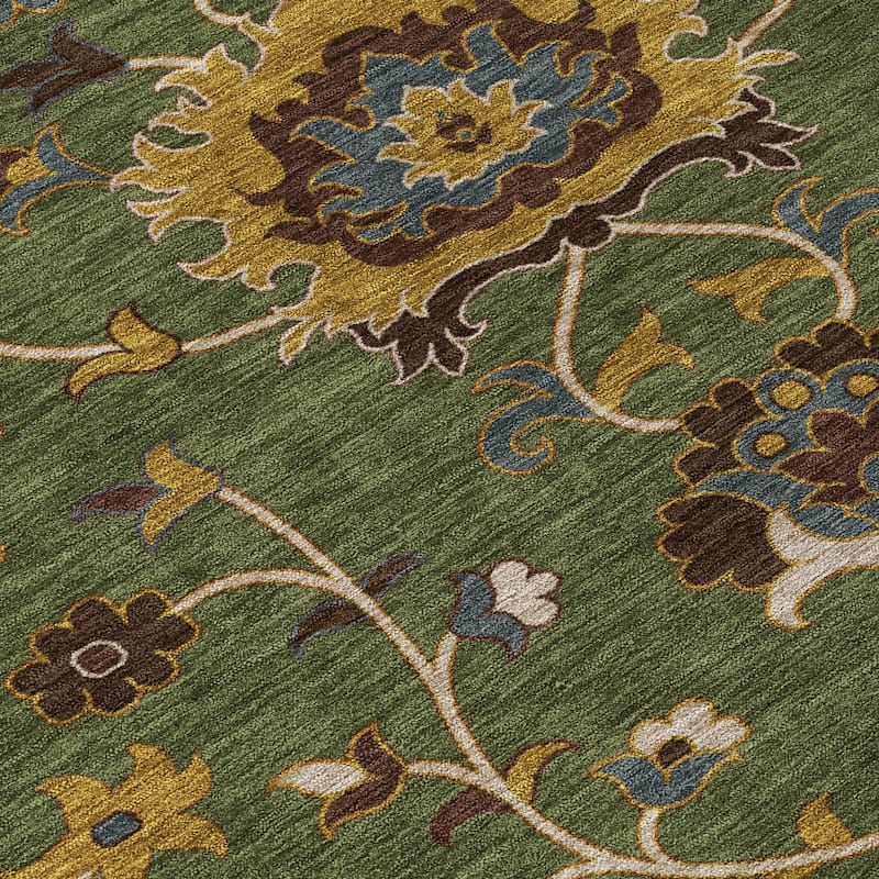 Machine Washable Indoor/ Outdoor Traditional Luna Chantille Rug