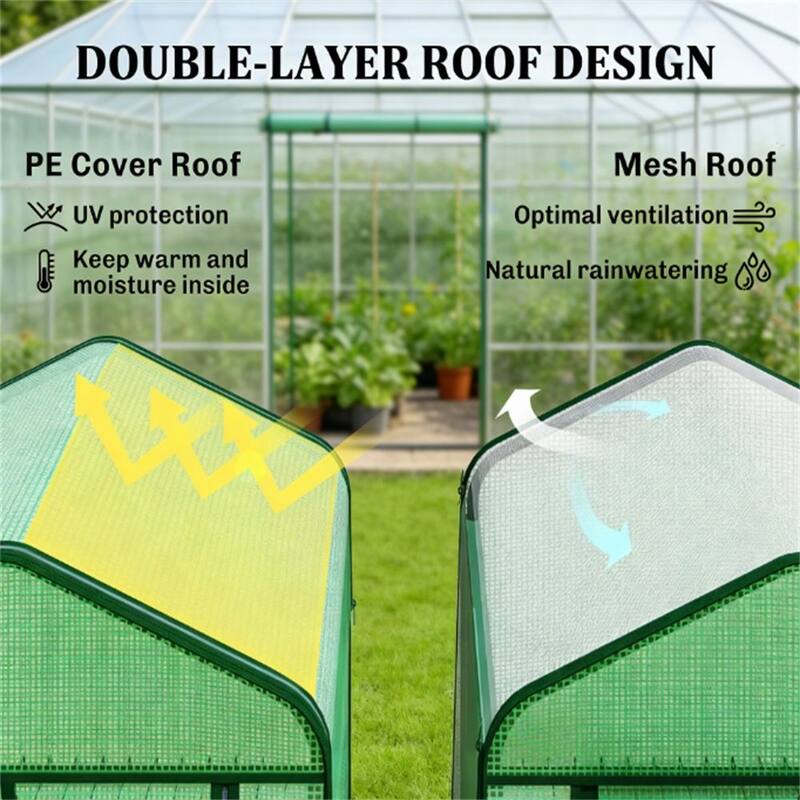 Mini Greenhouse, Plant Rack - green