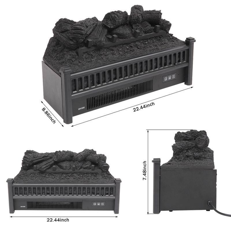 23-inch 1400W Electric Fireplace with Fake Wood