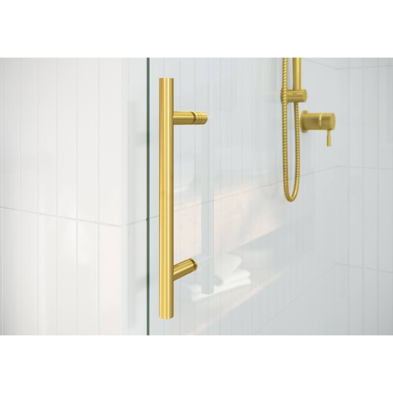 Nova 72 in. x 40 in. x 78 in. Fully Frameless 90-degree Slider Shower Enclosure