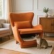 preview thumbnail 8 of 34, Furniture Style 2 in 1 Pet Friendly Modern Velvet Lounge Chair for Living Room and Office