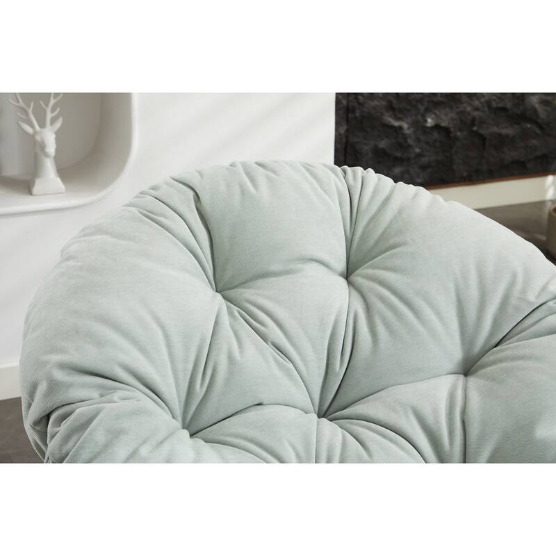 Oversized Swivel Accent Chair, 360-Degree Swivel Barrel Chair, Papasan Chair for Living Room and Bedroom Comfort