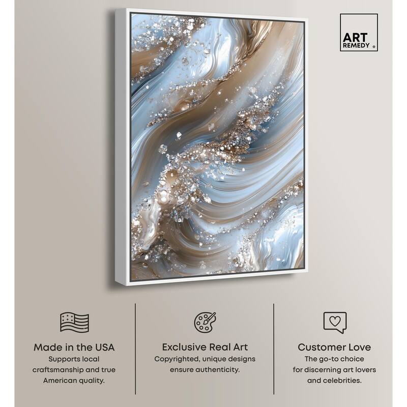 Crystal Ice Storm Canvas by Art Remedy