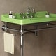 preview thumbnail 36 of 46, 24 inch Stainless Steel Freestanding Bathroom Vanity Set with Integrated Ceramic Sink