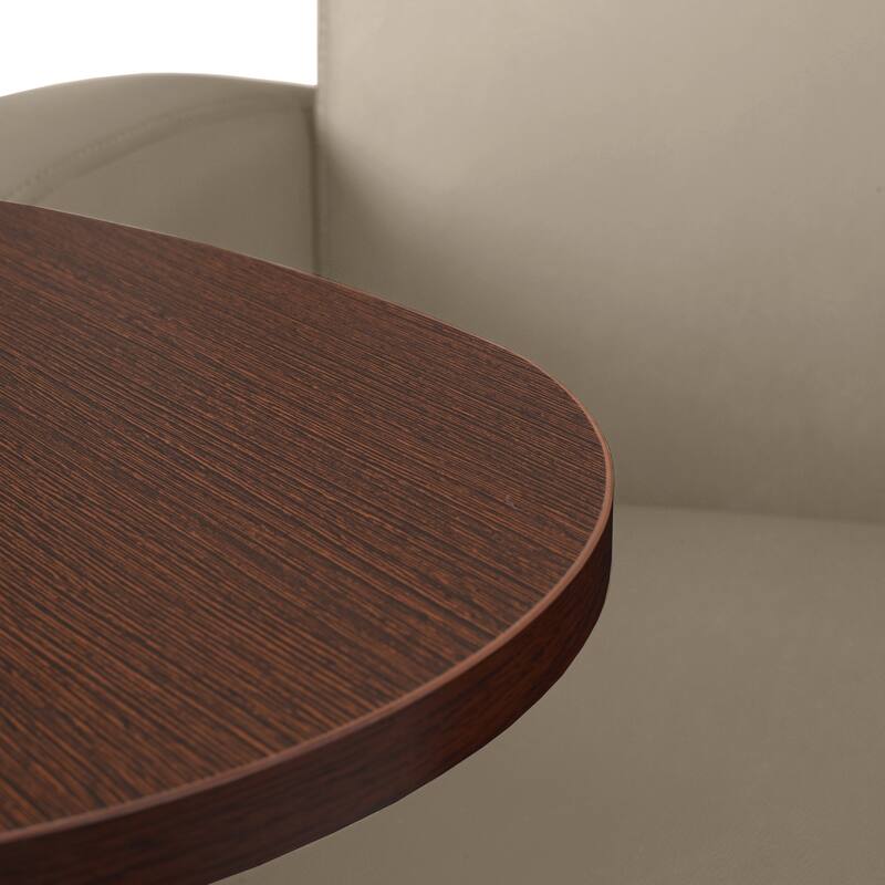 Supernova Tablet Arm Loveseat- Black/Java