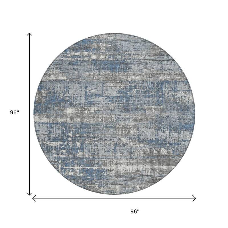 HomeRoots Geometric Transitional Rectangle Outdoor Rug