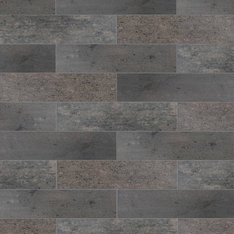 Merola Tile Capri Brick Nero 3" x 10" Porcelain Floor and Wall Tile
