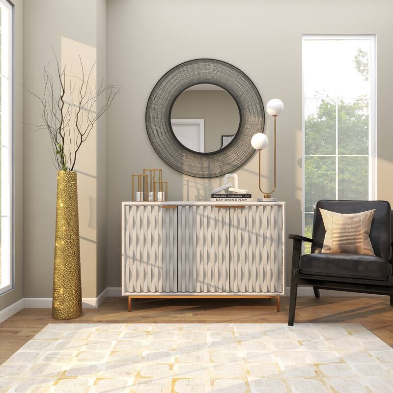 Minimalist Ceramic Modern Tall Vase with Bubble Texture - Silver, Black, Gold, White