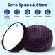 preview thumbnail 41 of 47, Cheer Collection Faux Fur Bean Bag and Stuffed Animal Storage Case