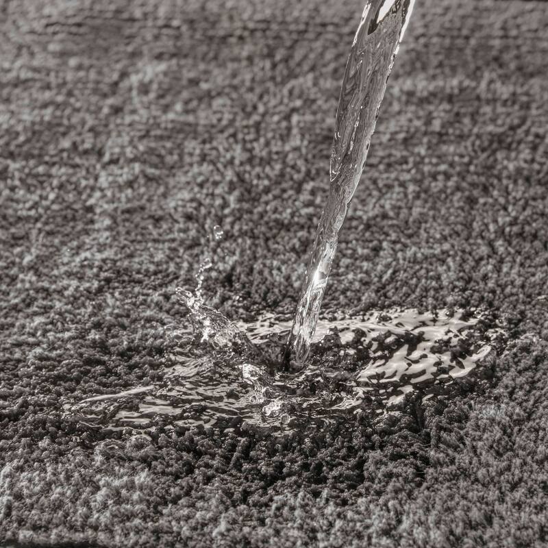 1 PCS 24x44"Tufted 3000 GSM Reversible Bath Rug Charcoal - 4' x 2'