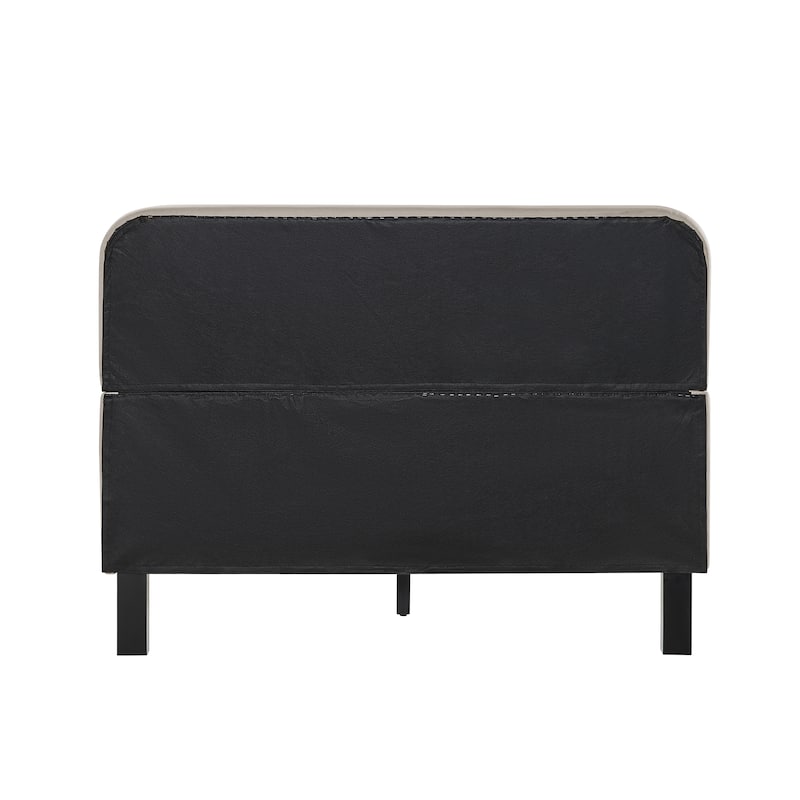 Studio Living Ashton Full Upholstered Bed in Velvet Fabric