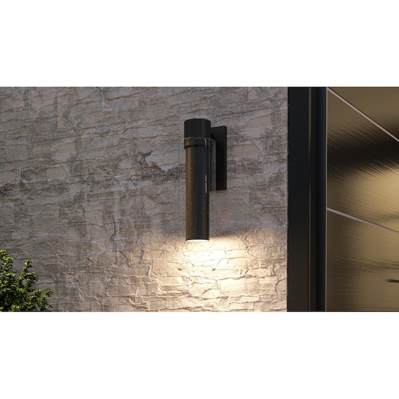 Sawyer 1-Light Matte Black Dark Sky Outdoor Wall Lantern