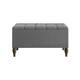 CraftPorch 2 Piece Bedroom Set in Transitional Linen Button Tufted Upholstered Bed