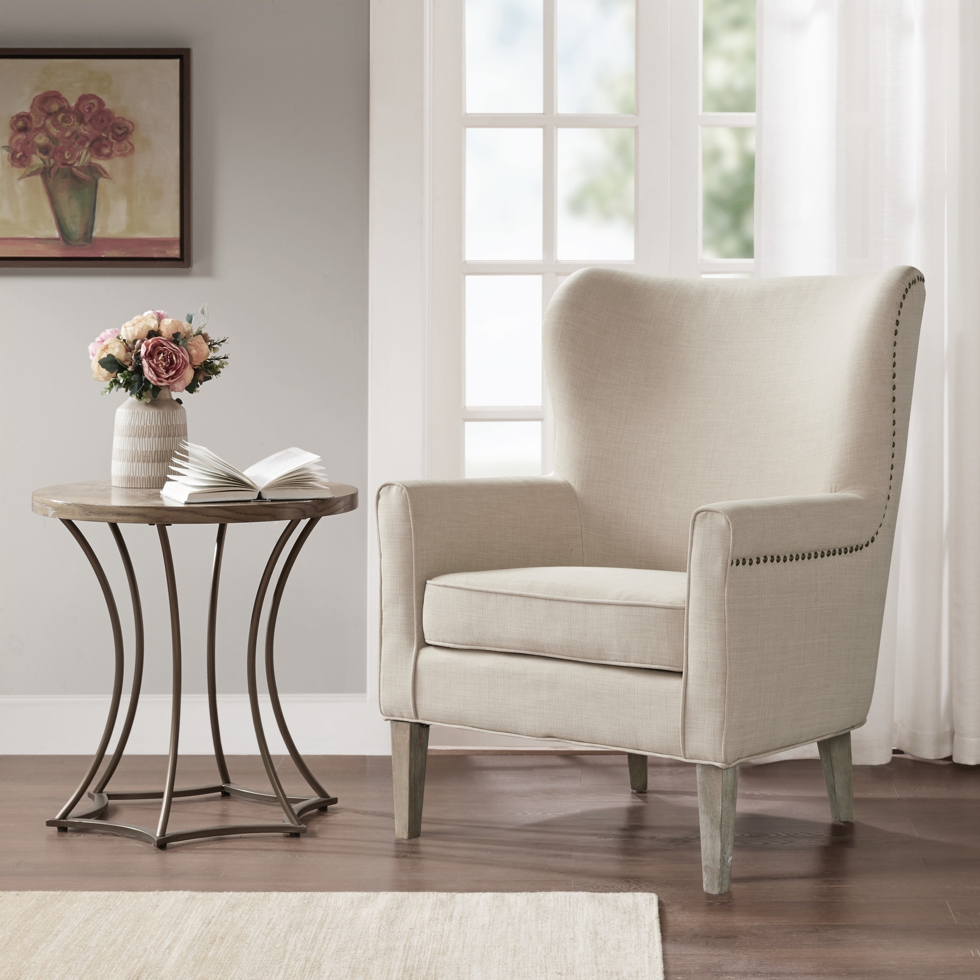 Madison park halford accent wingback chair clearance