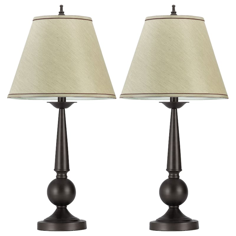 Ochanko 27-inch Empire Shade Table Lamp Bronze (Set of 2) - Bronze