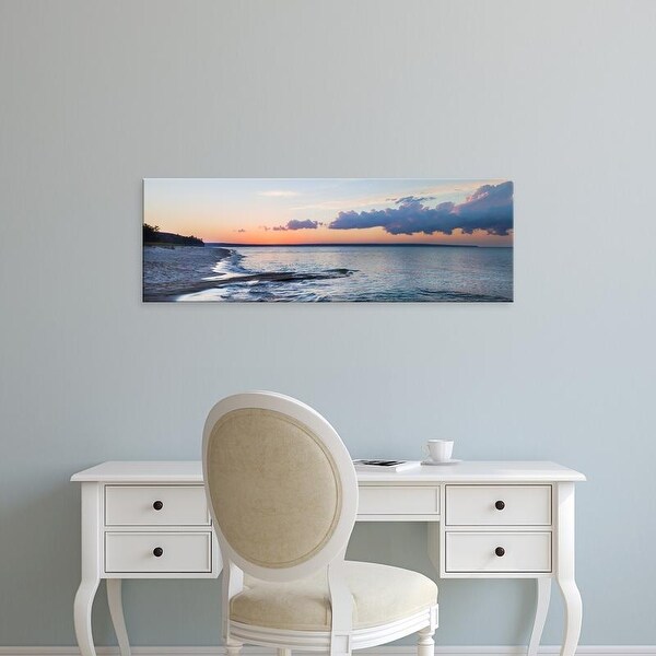 Easy Art Prints Panoramic Image 'Miner's Beach, Pictured Rocks National Lakeshore, Michigan' Canvas Art