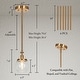 preview thumbnail 7 of 17, Beta Modern Gold 1-Light Mini Globe Glass Pendant Light for Kitchen Island - D 4.9" x H 7.6"