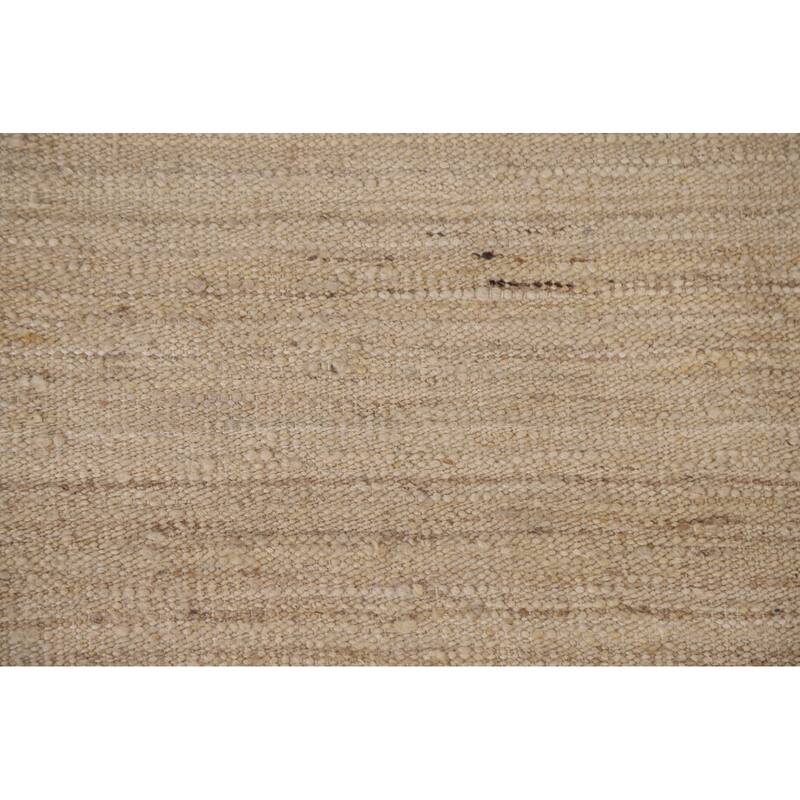 Reversible Kilim Modern Rug Hand-woven Wool Carpet - 4'9"x 6'0"