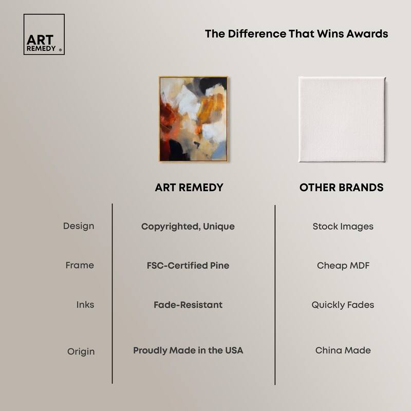 Earth and Fire I Canvas by Art Remedy