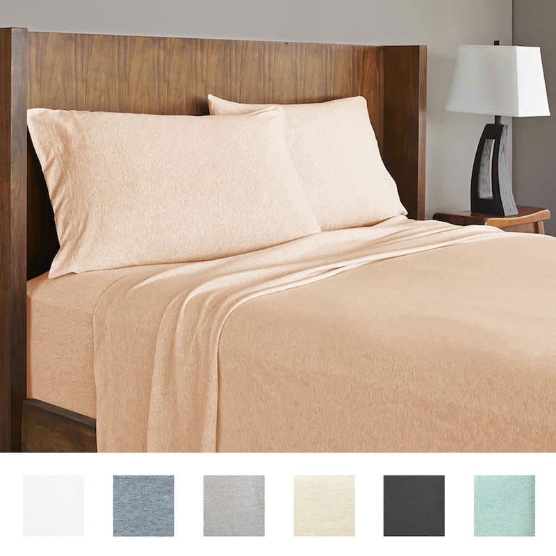 Soft Tees Luxury Jersey Knit Bed Sheet Set