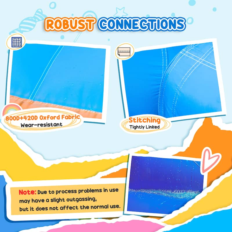 Outsunny 5-in-1 Kids Inflatable Bounce House Jumping Castle with Water Pool, Slide, Climbing Walls, & 2 Water Guns