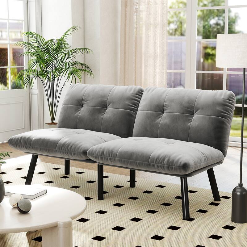 Convertible Folding Modern Sofa Bed - Grey