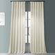 Heavy Faux Linen Single Curtain (1 Panel) - 50 X 84 - Barley