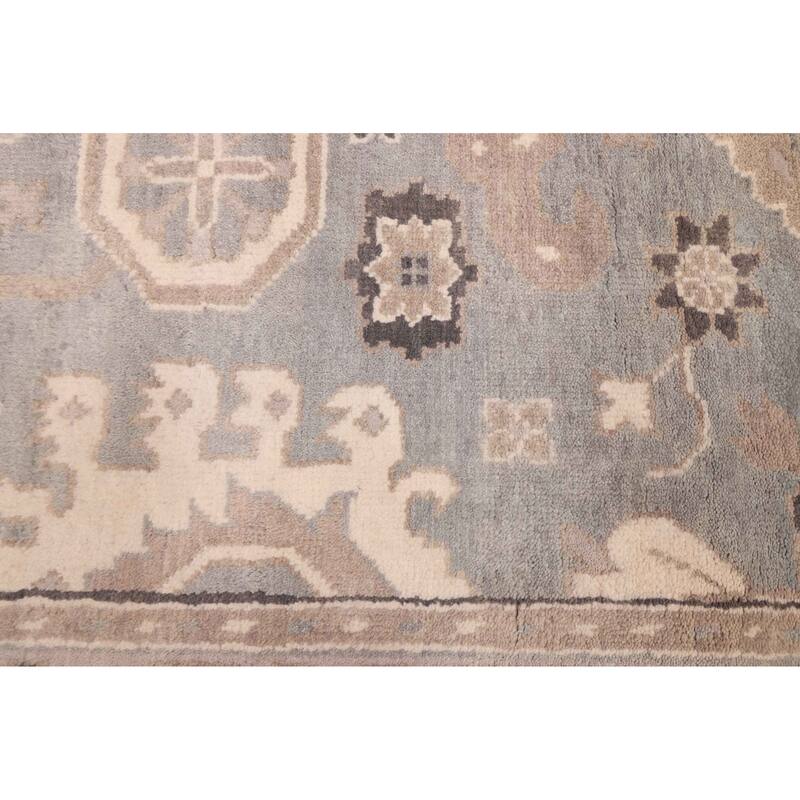 ECARPETGALLERY Hand-knotted Royal Oushak Grey Wool Rug - 9'0 x 11'10