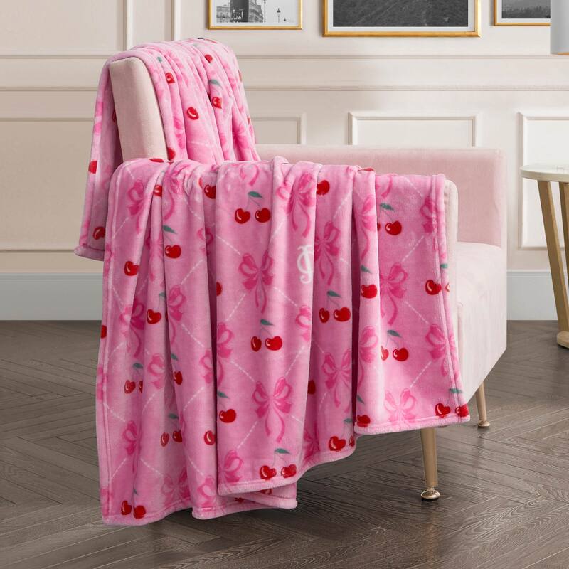 Juicy Couture 60"x70" Plush Throw Blankets