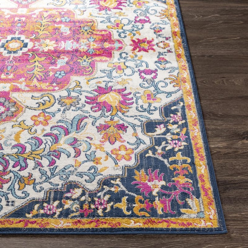 Livabliss Vintage Floransa Medallion Area Rug