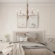 preview thumbnail 5 of 11, Farmhouse 6-Light Wood French Country Chandelier for Dining Room Bedroom
