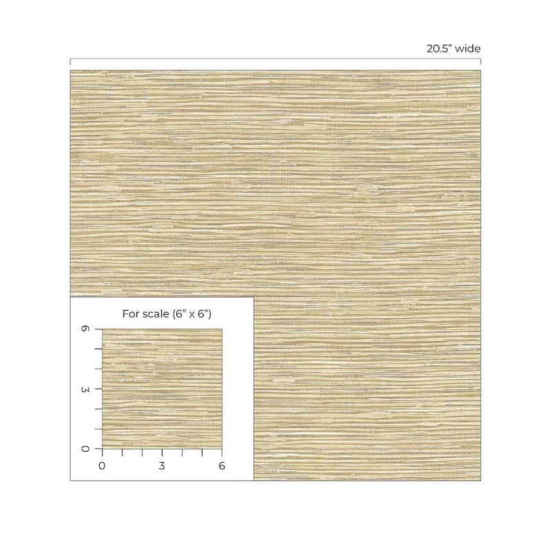 NextWall Cyrus Faux Grasscloth Peel and Stick Wallpaper