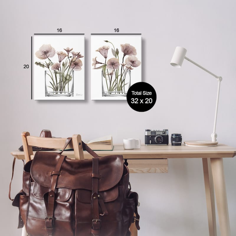 Stupell Earthy Infatuation Bouquet Canvas Wall Art Design By Albert Koetsier (Set of 2)