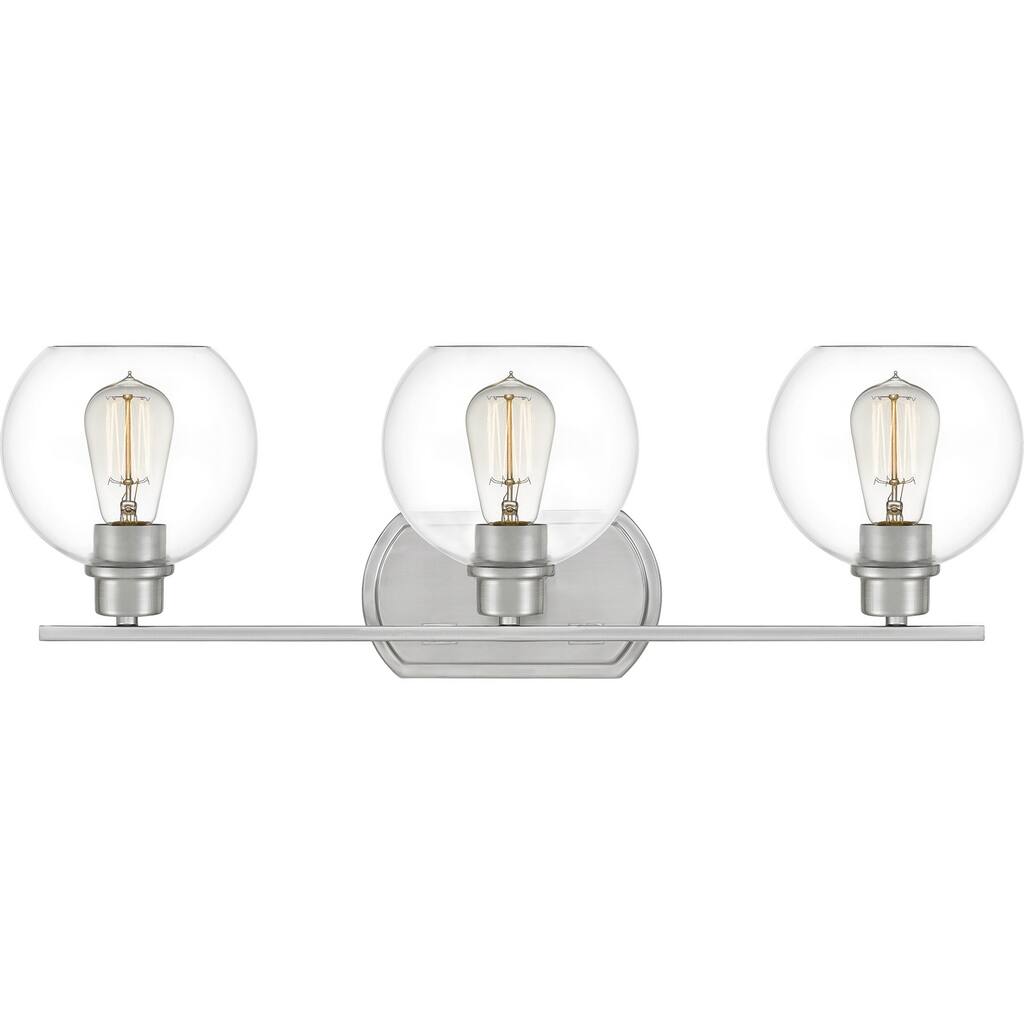 Platinum Three Light Bath Joanne Brushed Nickel - Exact Size