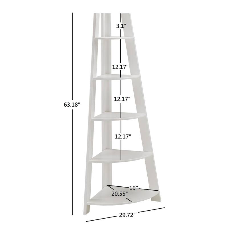 Stoyan Corner Ladder Bookcase by iNSPIRE Q Classic