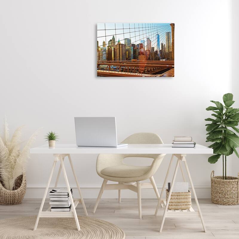 Stupell Cityscape Through Bridge Canvas Wall Art Design By Seven Trees Design