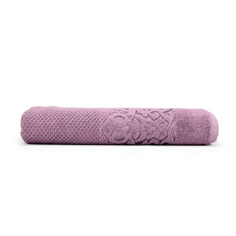 East'N Blue Galata Turkish Cotton Bath Towel (Pack of 1) - Damson