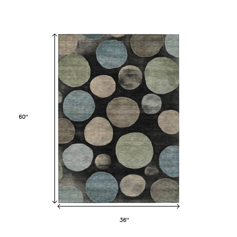 HomeRoots Geometric Transitional Rectangle Outdoor Rug