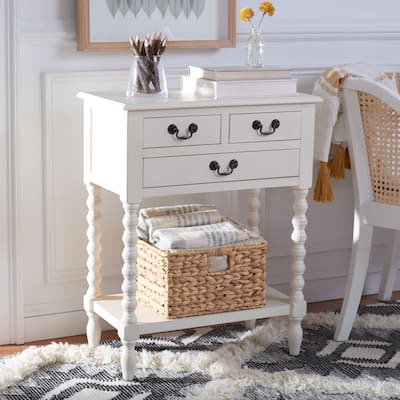 SAFAVIEH Athena 3-Drawer Console Table - 23.5" W x 13" L x 29.5" H - 23.5" W x 13" L x 29.5" H