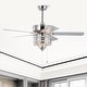 preview thumbnail 30 of 51, Sofucor 52" Ceiling Fan with Light Remote, Classical Crystal Chandelier fan, 5 Reversible Blades & Reverse Airflow
