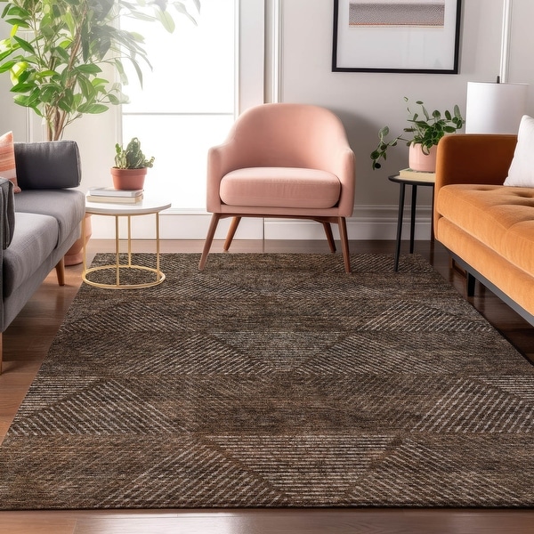 Premium Washable Super Soft Mid Century Modern Mayfield Rug - On