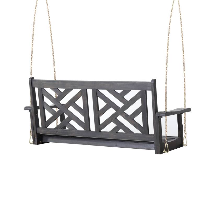 Acacia Wood Porch Swing