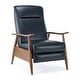 preview thumbnail 21 of 73, Sienna Upholstered Wood Push Back Recliner by Greyson Living Midnight Blue