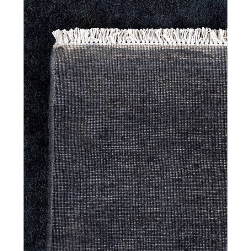 Overdyed One-of-a-Kind Hand-Knotted Area Rug - Black - 8' 1" x 10' 4"