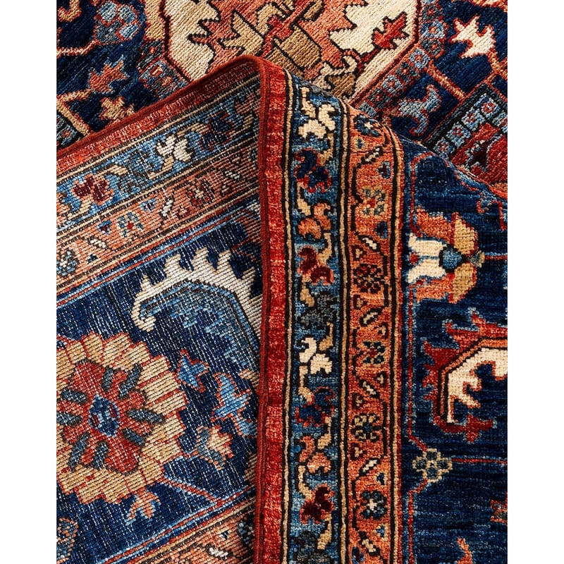 Serapi One-of-a-Kind Hand-Knotted Area Rug - Orange, 9' 2" x 11' 10" - 9' 2" x 11' 10"